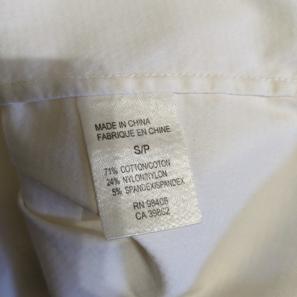 Theory White Ruffle Button Down - Picture 7 of 7
